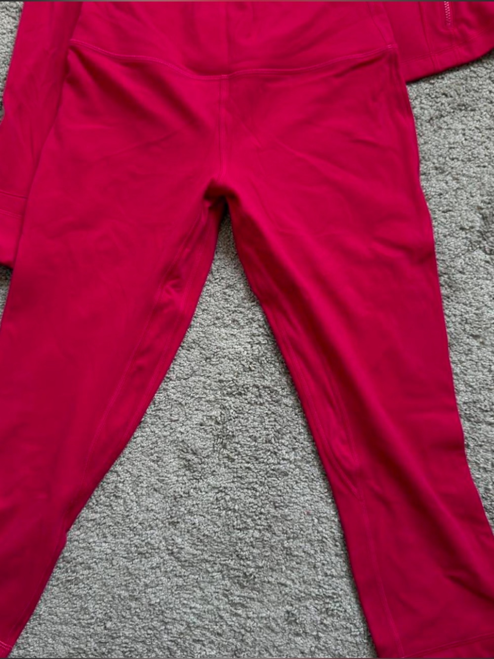 lululemon Pink DRAGONFRUIT High-Waist Leggings & Zip Jacket Set WITH BRA - Picture 5 of 8